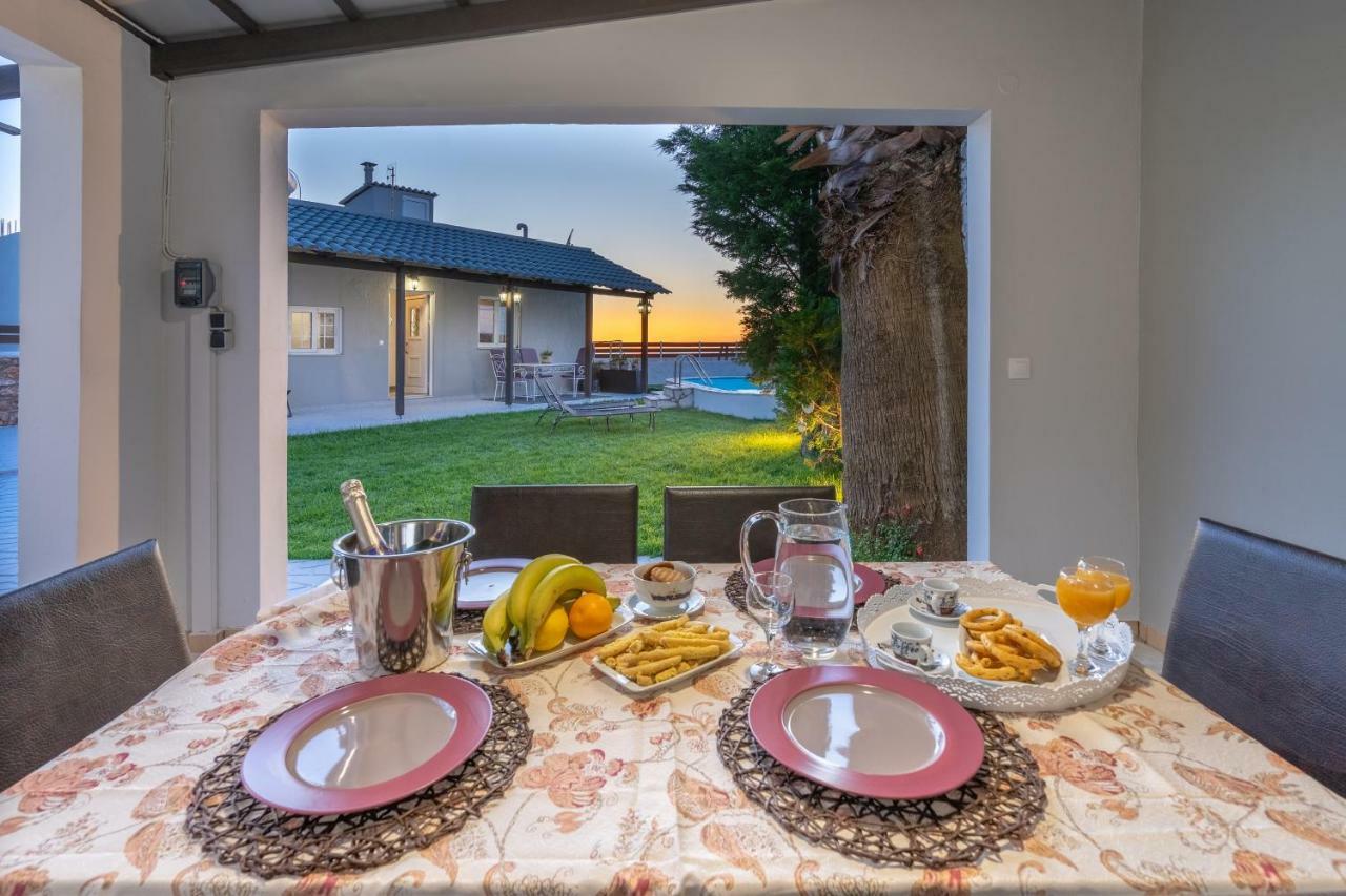 Fontana Luxury Villa Salakos With Pool Near Beach Экстерьер фото